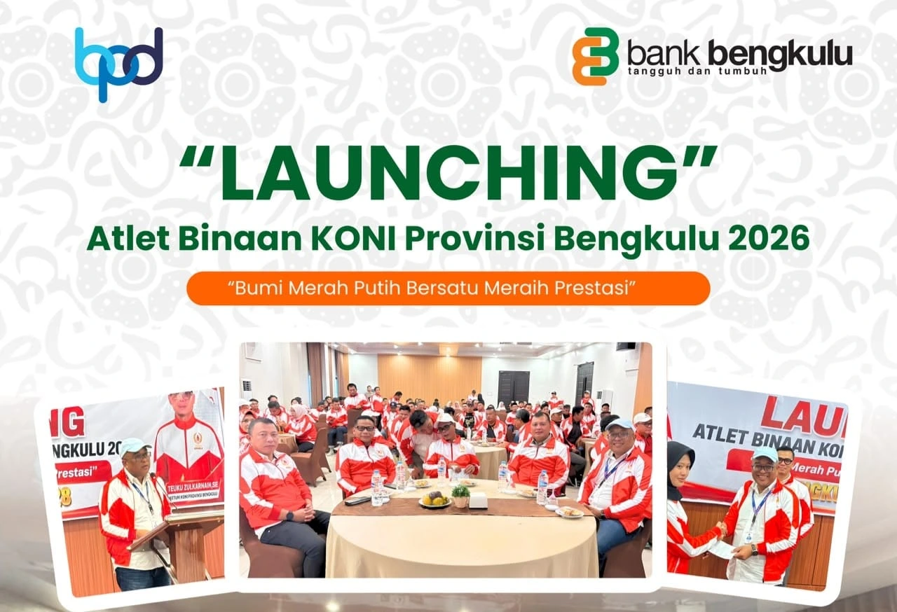 Bank Bengkulu Teken MoU Perlindungan BPJS Ketenagakerjaan untuk 1.000 Atlet Bengkulu