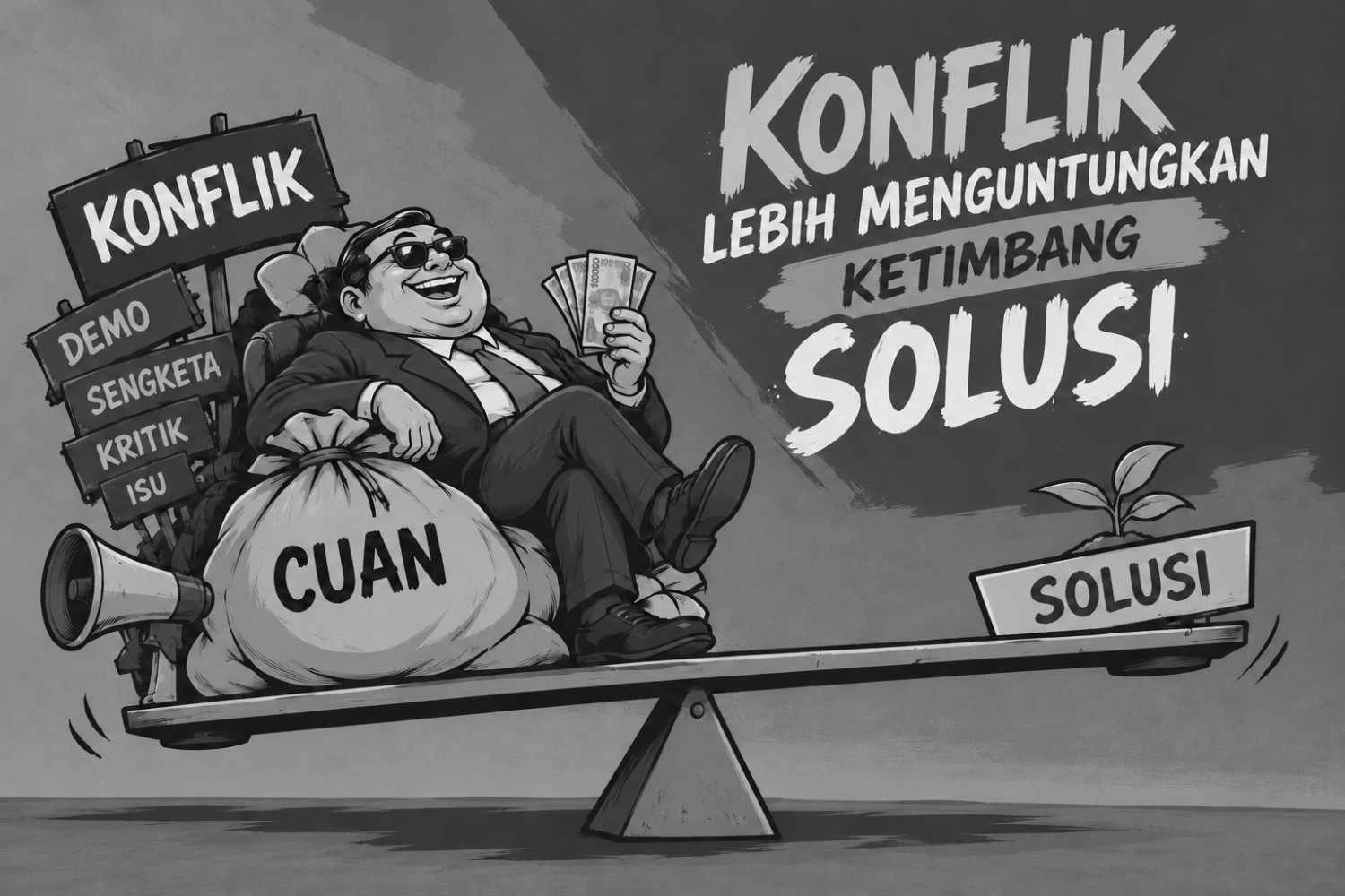 Konflik Dipanen, Manfaat Dilupakan